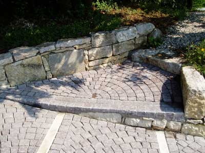 pavimento antichizzato in pietrella