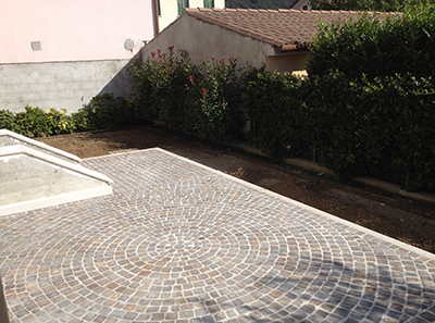 posa pavimento esterno giardino in porfido